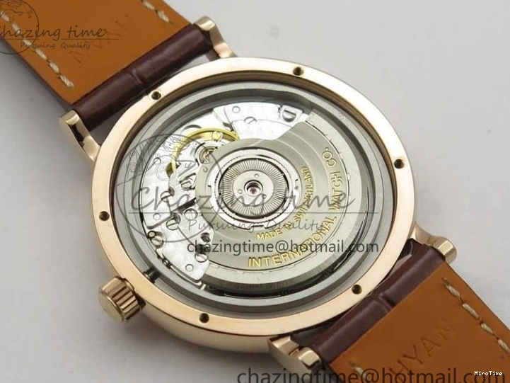 MIROTIME 1226 Portofino 37mm RG V7F 1:1 Best Edition Gray Dial on Deep Brown Leather Strap A SunProtective 7090